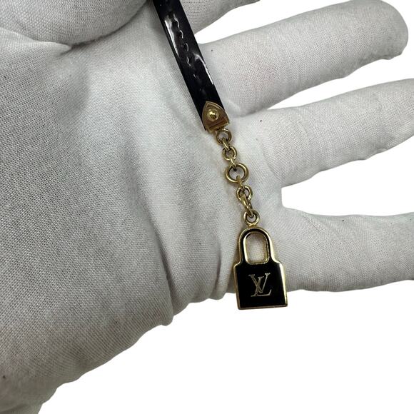 Louis Vuitton LV Vernis Leather Luck Lock Armband Bracelet - Picture 2 of 5